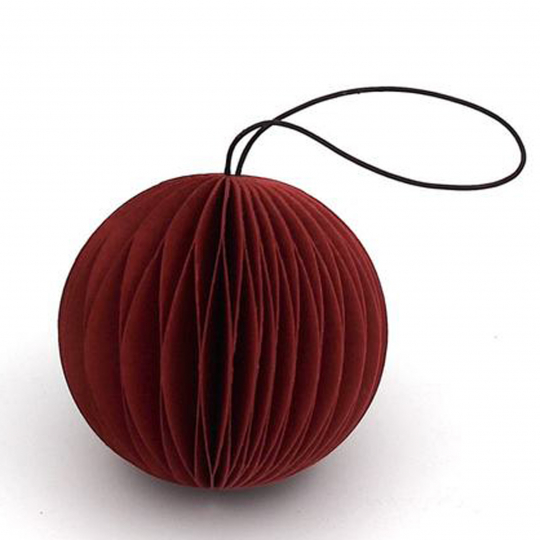 Decorazione per albero di Natale 'Snowball' - Rossa