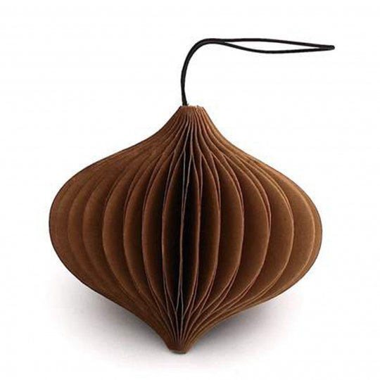 Decorazione per albero di Natale 'Onion' - Marrone chiaro