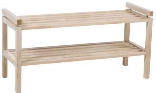 Scarpiera 'Confetti' 80cm - Bianco pigmentato