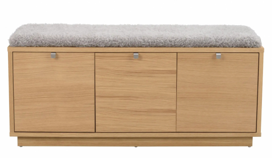 Panca 'Confetti' 106cm - Rovere/Grigio chiaro