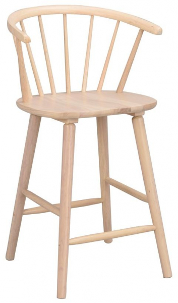 Sgabello 'Carmen' - Naturale/Bianco