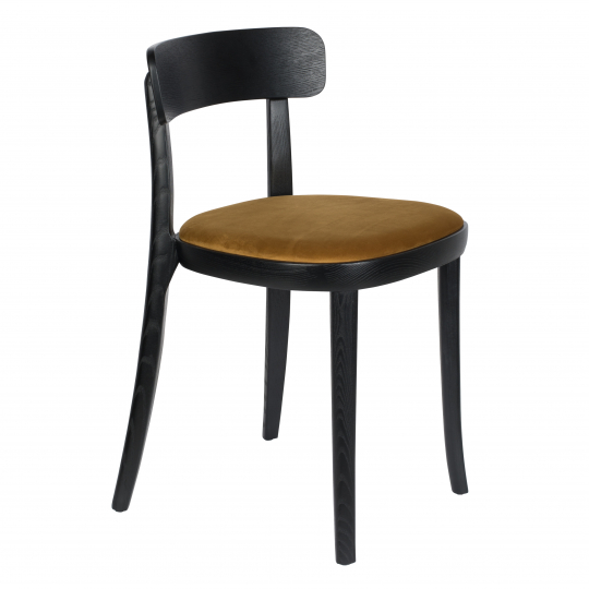 Sedia 'Brandon' - Nero/Ocra