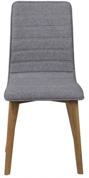 Sedia 'Gracy' - Grigio chiaro/Rovere