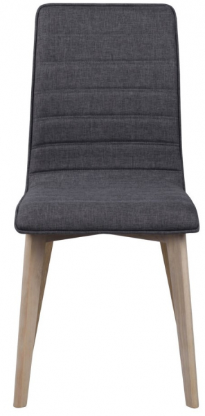 Sedia 'Gracy' - Grigio scuro/Trattato bianco