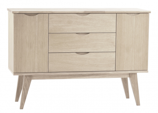 Credenza 'Filippa' 122x85cm - Rovere/Sbiancato