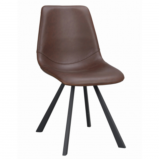 Sedia 'Auburn' - Marrone/Nera
