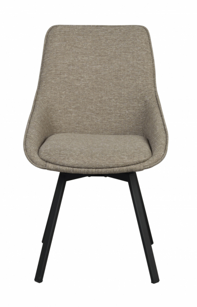 Sedia 'Alison' - Marrone scuro/nera