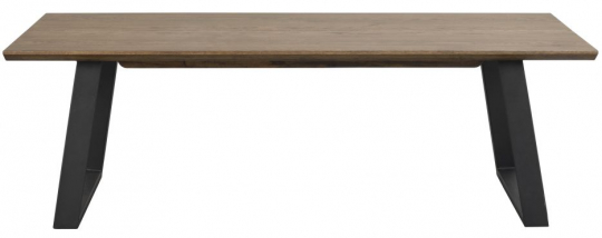 Tavolino 'Melville' 140x65cm - Marrone/Nero