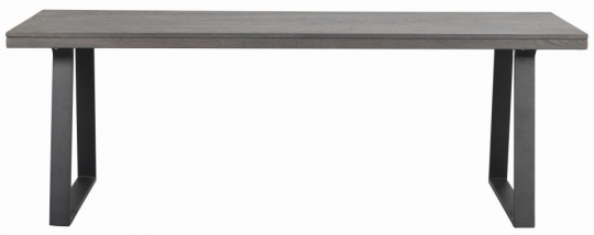 Tavolo da pranzo 'Brooklyn' 220x95cm - Marrone scuro/Piedi a U