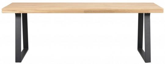 Tavolo da pranzo 'Brooklyn' 220x95cm - Rovere/Nero Piedi a U