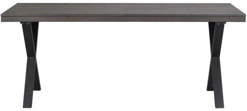 Tavolo da pranzo 'Brooklyn' 170x95cm - Marrone scuro/X-gamba