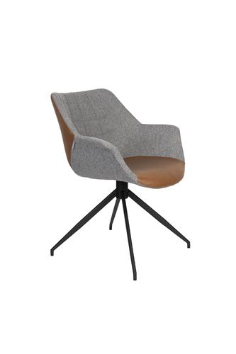 Sedia 'Doulton' girevole - Marrone