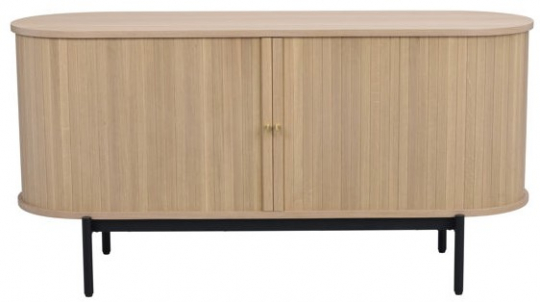 Credenza 'Haddington' - Bianco pigmentato/Nero