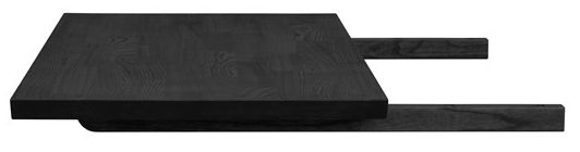 Piano d'aggiunta 'Carradale' 50x100cm - Nero