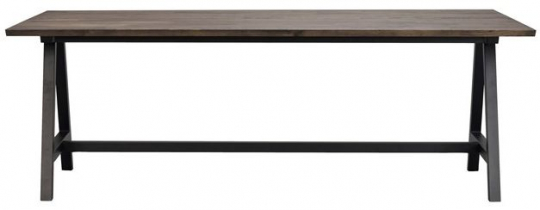 Tavolo da pranzo 'Carradale' 220x100cm - Marrone/A-gamba