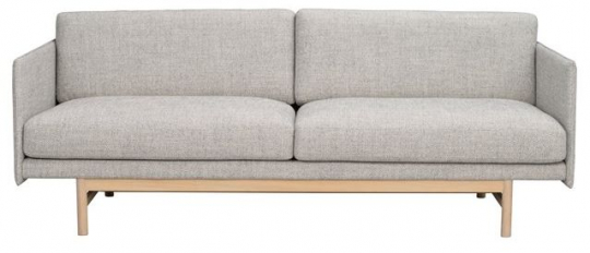 Divano 'Hammond' 2 posti - Grigio/Naturale