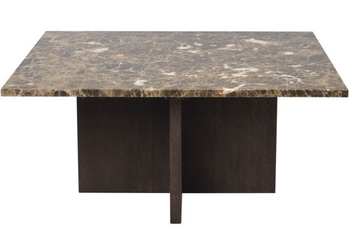 Tavolino 'Brooksville' 90x90cm - Marrone