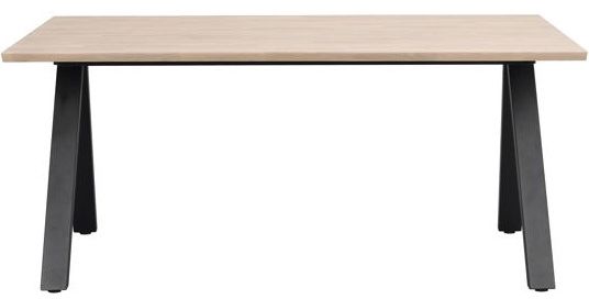 Tavolo da pranzo 'Carradale' 170x100cm - Vitpigmentato/Piedi a V