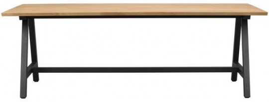 Tavolo da pranzo 'Carradale' 220x100cm - Rovere/Piedi a A