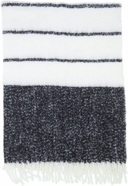 Plaid 'Carl' 130x170 - Nero/Bianco