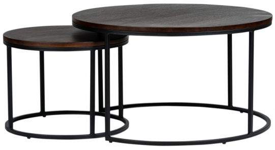 Tavolino 'Prime' L 2 pezzi - Noce