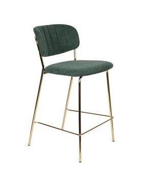 Sgabello 'Jolien' - Verde/Oro