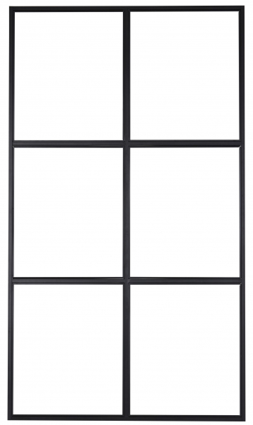 Parete industriale 'Nyköping' - Nero