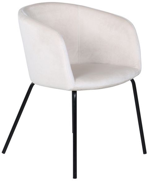 Sedia 'Astrid' - Beige/Nero