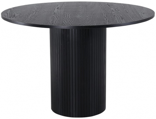 Tavolo da pranzo 'Barkaby' Rotondo 110cm - Nero