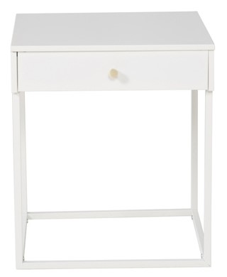 Comodino 'Bergslagen' 41x43 - Bianco