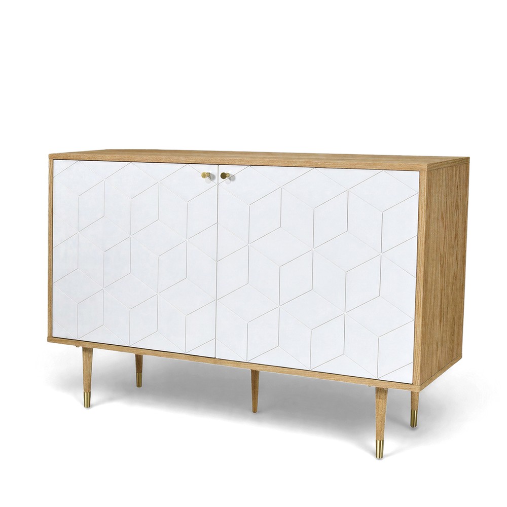 Credenza 'Kumamoto' - Bianco/Faggio