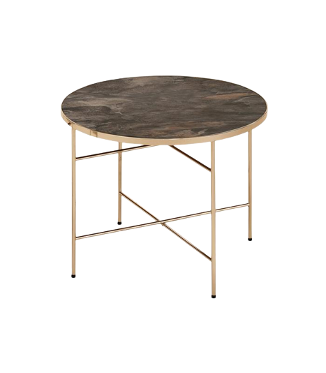 Tavolino 'Isola' - Marrone/Champagne