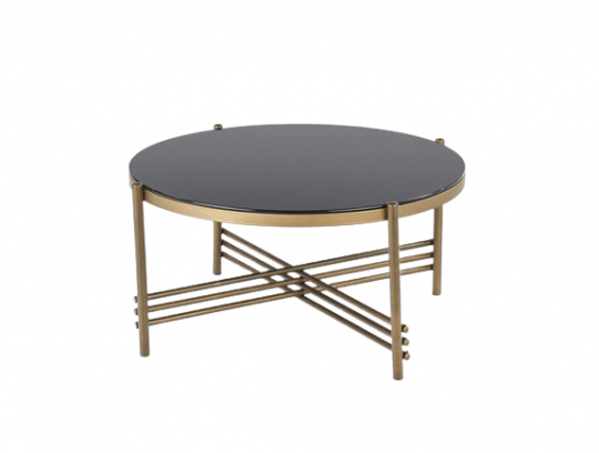 Tavolino 'Mare' - Nero/Oro