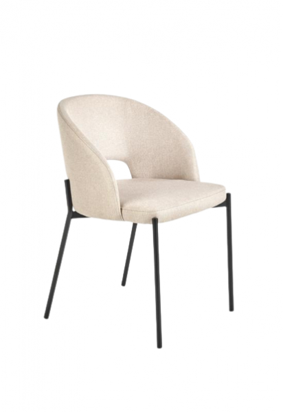 Sedia 'Mieres' - Beige/Nero