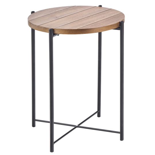 Tavolino laterale 'Tanaka' - Rovere/Nero