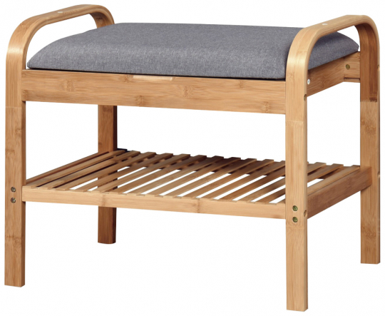 Scarpiera 'Sandee' 60cm - Rovere/Grigio