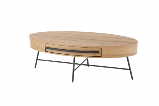 Tavolino 'Sunne' - Rovere/Nero