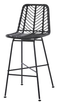 Sgabello 'Varese' - Nero