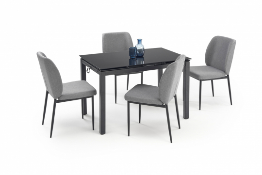 Gruppo di tavoli 'Jasper' 110-170cm - Nero/grigio