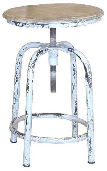 Sgabello girevole Vintage - Bianco