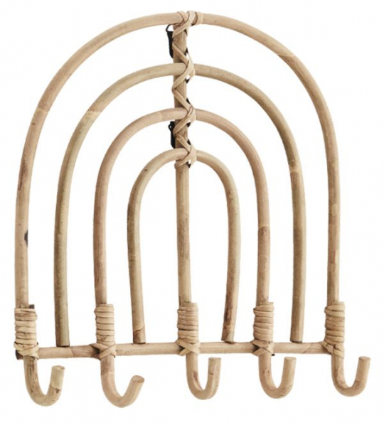 Appendiabiti 'Rattan Coat Rack' - Naturale