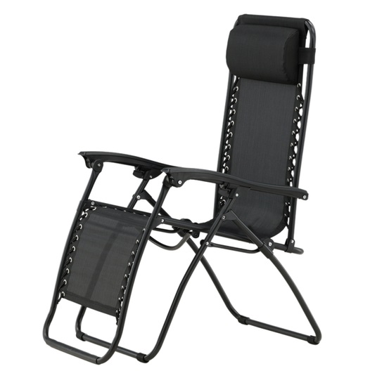 Sedia a sdraio 'Antibes' - Nera