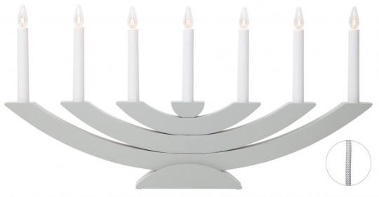 Candelabro dell'Avvento 'Navida' - Grigio