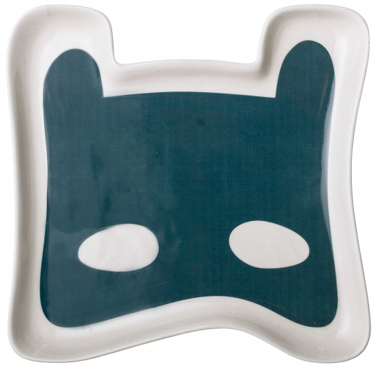 Piatto in porcellana 'Superhero' - Blu