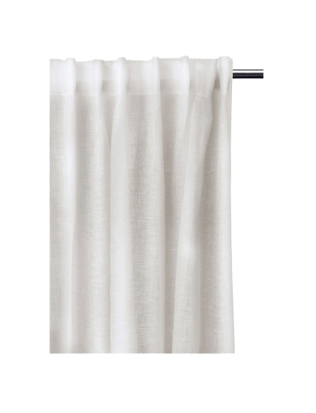 Tenda con nastro arricciato 'Dalsland' 145x290 - Bianco