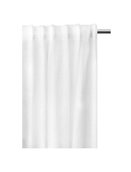 Tenda con nastro arricciato 'Dalsland' 145x290 - Bianco