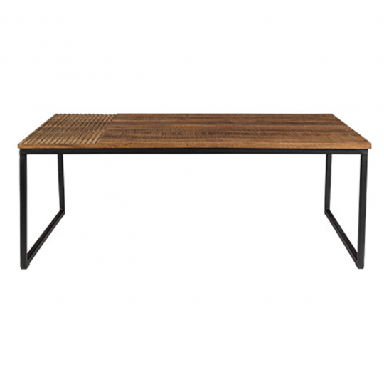 Tavolino 'Randi' - Naturale/Nero