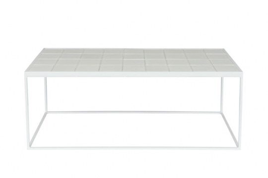 Tavolino 'Glazed' 43x93 - Bianco
