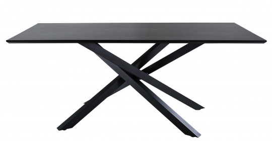 Tavolo da pranzo 'Antica' 180x90cm - Nero