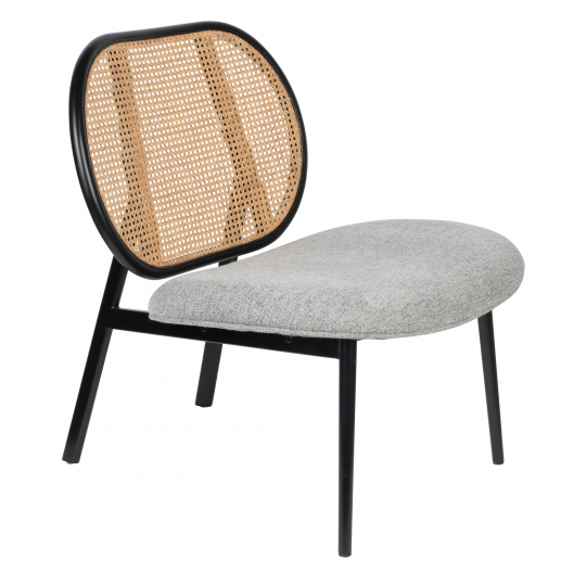 Poltrona 'Spike' - Naturale/Grigia/Nero